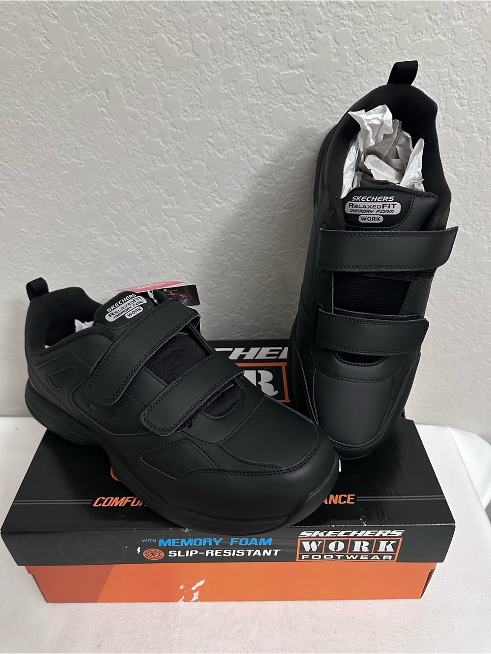 Skechers Men’s Dighton Rolind Wide Trainers 11.5 Black